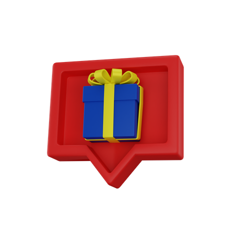 Gift Notification  3D Icon