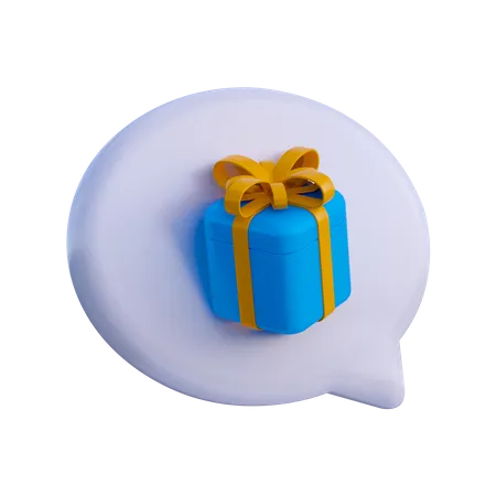 Gift Notification  3D Illustration