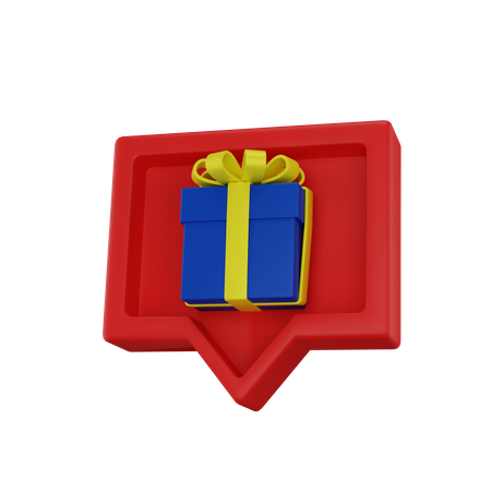 Gift Notification  3D Icon