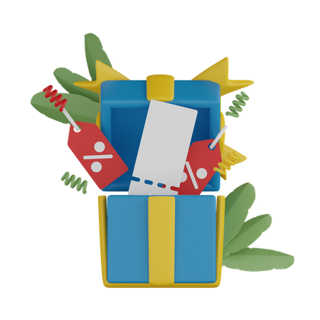 Gift Offer  3D Icon