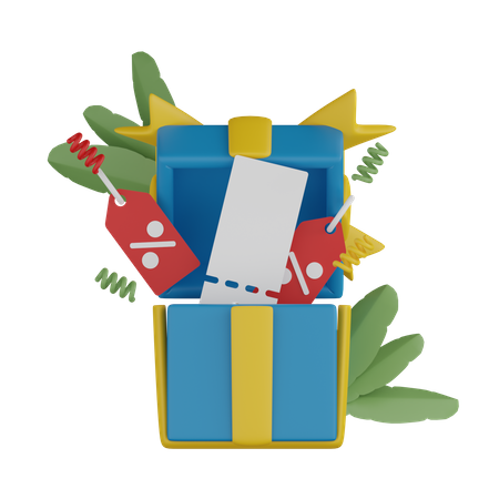 Gift Offer 3D Icon