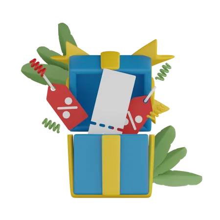 Gift Offer 3D Icon