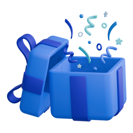 Gift Open  3D Icon