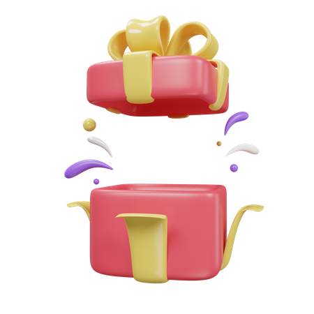 Gift Open  3D Icon