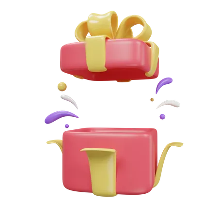 Gift Open  3D Icon