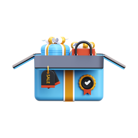 Gift Parcel  3D Icon