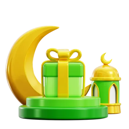 Gift Podium  3D Icon