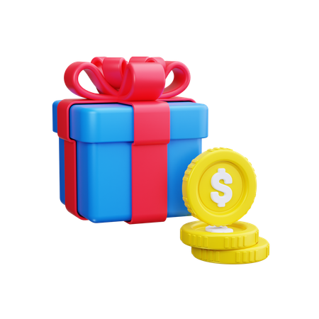 Gift Price  3D Icon