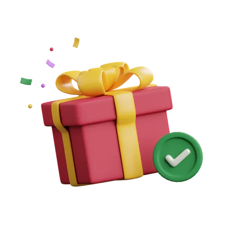 Gift received  3D Icon