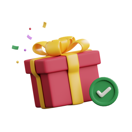 Gift received  3D Icon