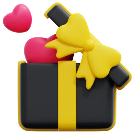 Gift Ribbon Box  3D Icon