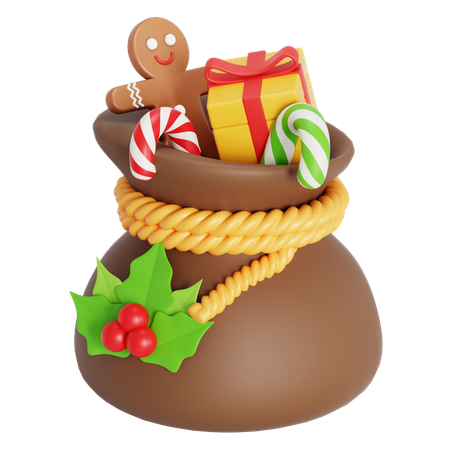 Gift sack  3D Icon