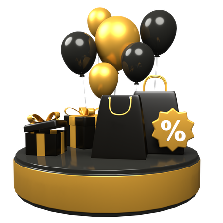 Gift Sale  3D Icon