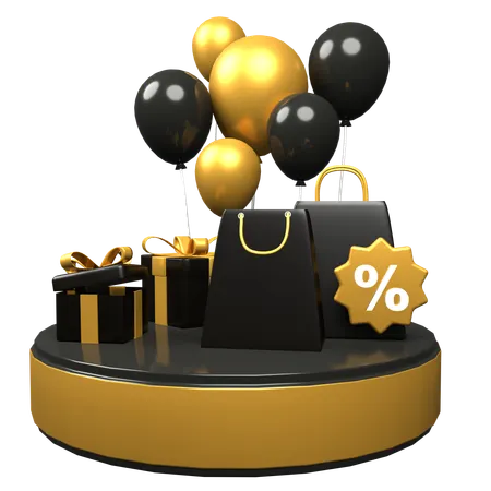 Gift Sale  3D Icon