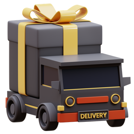 Gift Shipping Delivery  3D Icon