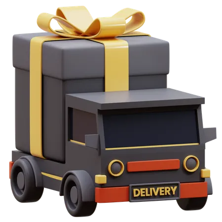 Gift Shipping Delivery  3D Icon