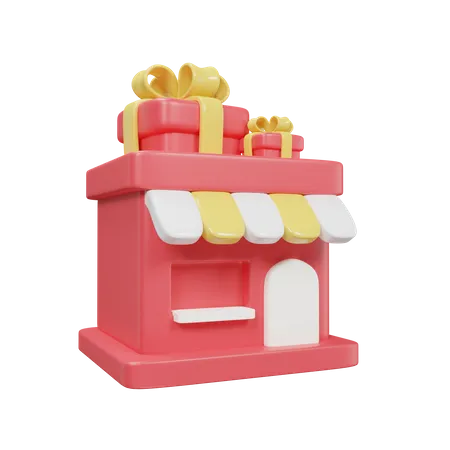 Gift Shop  3D Icon