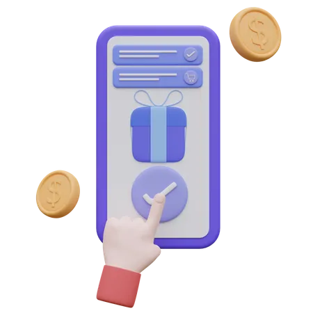 Gift Shopping  3D Icon