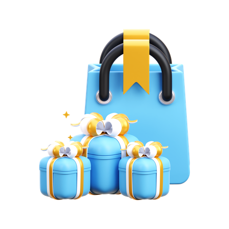 Gift Shopping  3D Icon