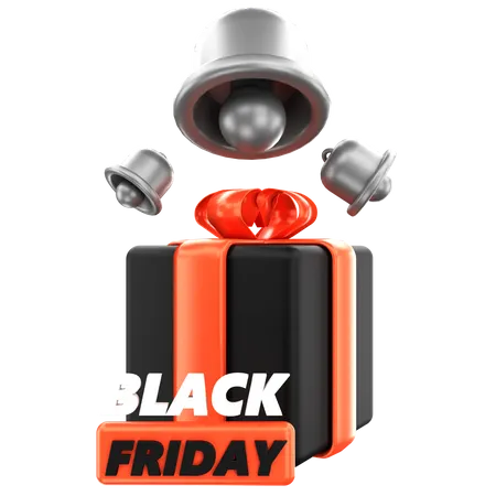 Black Friday Gift Time 3D Icon