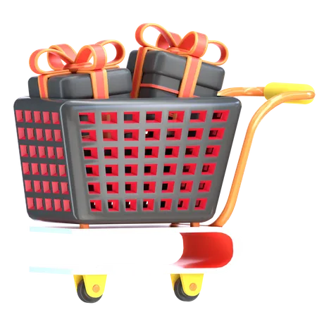 Gift Trolley  3D Icon