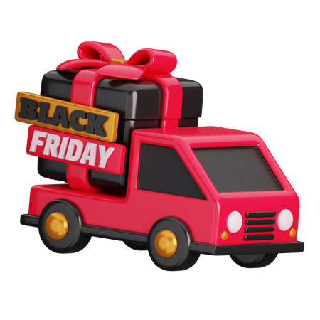 Gift Truck  3D Icon