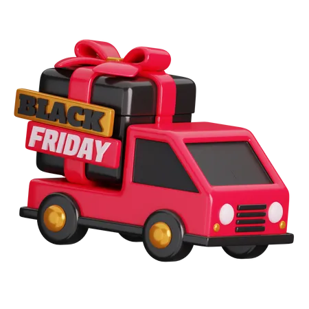 Gift Truck  3D Icon
