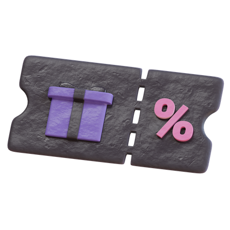 Gift Voucher  3D Icon