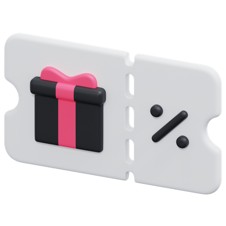 Gift Voucher  3D Icon