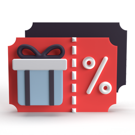 Gift Voucher  3D Icon