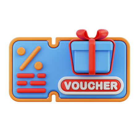 Gift Voucher  3D Icon