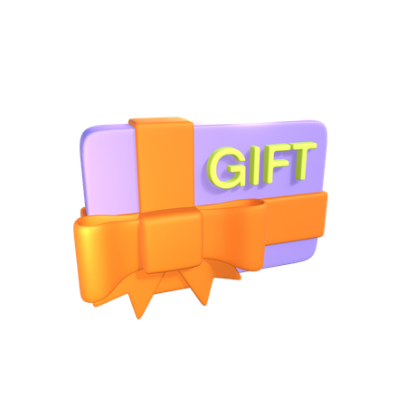 Gift Voucher  3D Icon