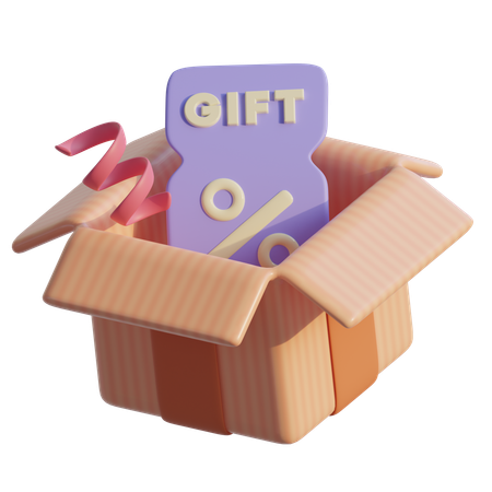 Gift Voucher  3D Icon