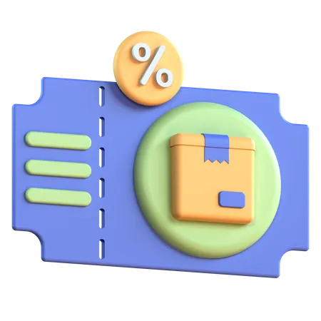 Gift Voucher Coupon  3D Icon