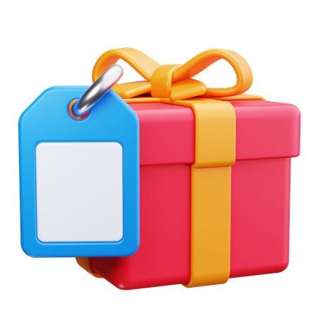 Gift With Tag  3D Icon