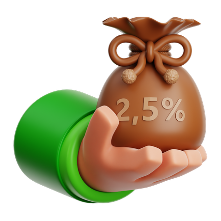 Gift Zakat  3D Icon