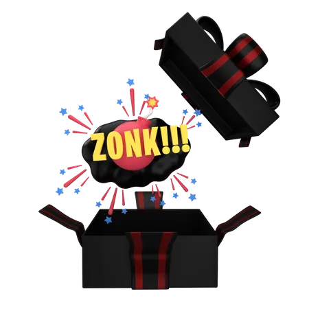 Gift Zonk  3D Sticker