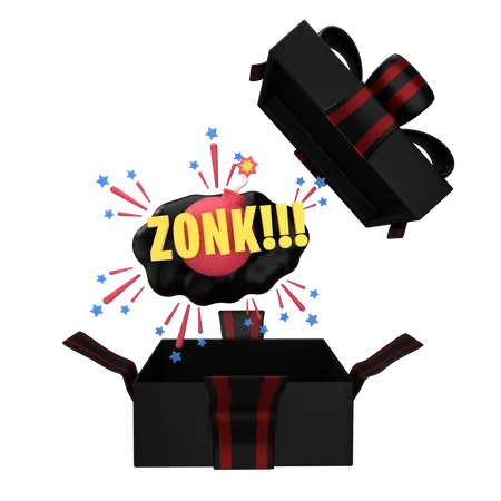 Gift Zonk 3D Illustration