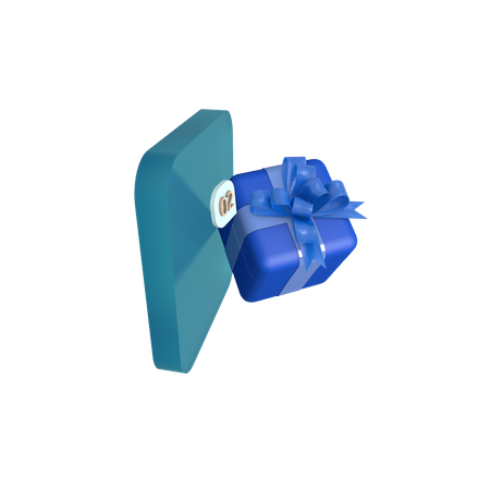 Giftbox with calendar  3D Icon