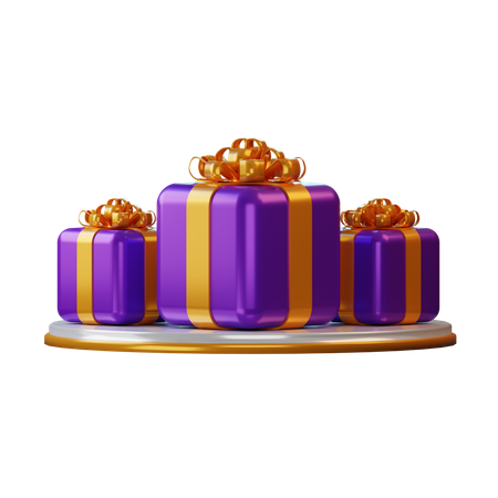Giftboxes 3D Illustration