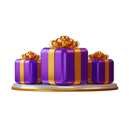Giftboxes  3D Illustration