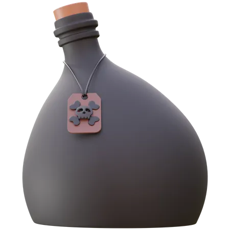 Giftflasche zum Halloweentag  3D Icon