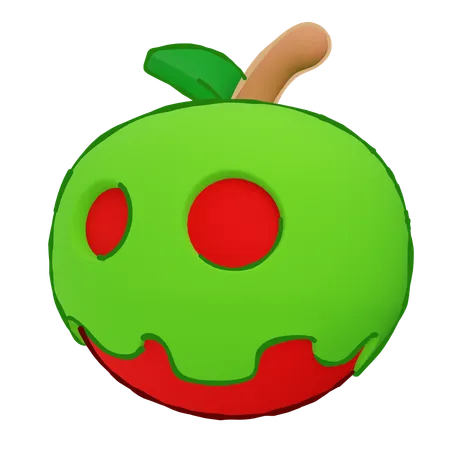 Giftiger Apfel  3D Icon