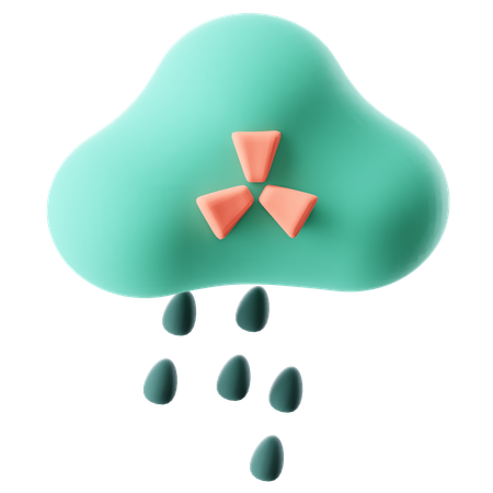 Giftiger Regen  3D Icon
