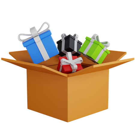 Gifts Cardboard  3D Icon