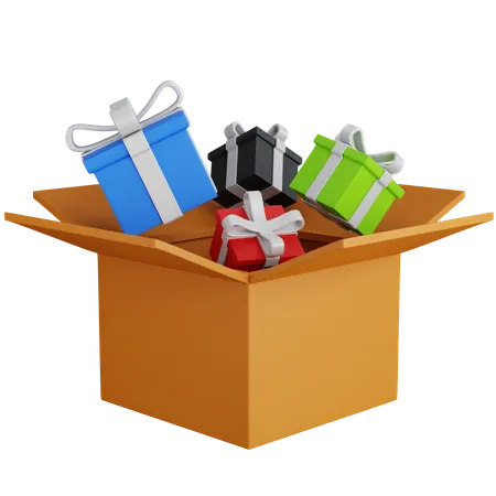 Gifts Cardboard  3D Icon
