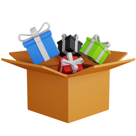 Gifts Cardboard 3D Icon