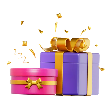 Gifts Presents 3D Icon