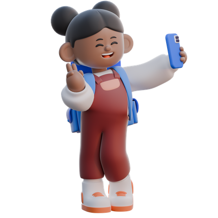 Gil tirando selfies  3D Icon