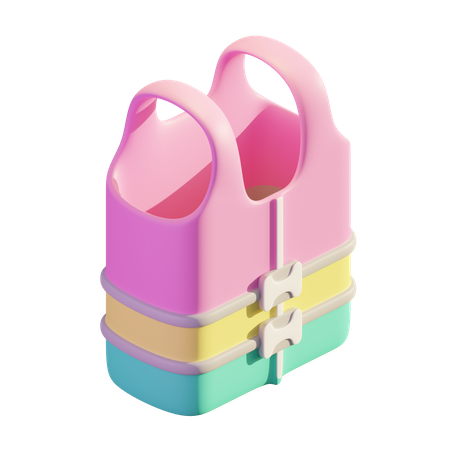 Gilet de sauvetage  3D Illustration